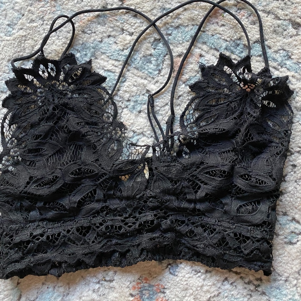Free People Black Bralette Dupe